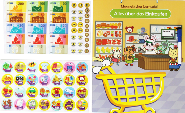 Learning-Board "Market" / Set mit10 Stück